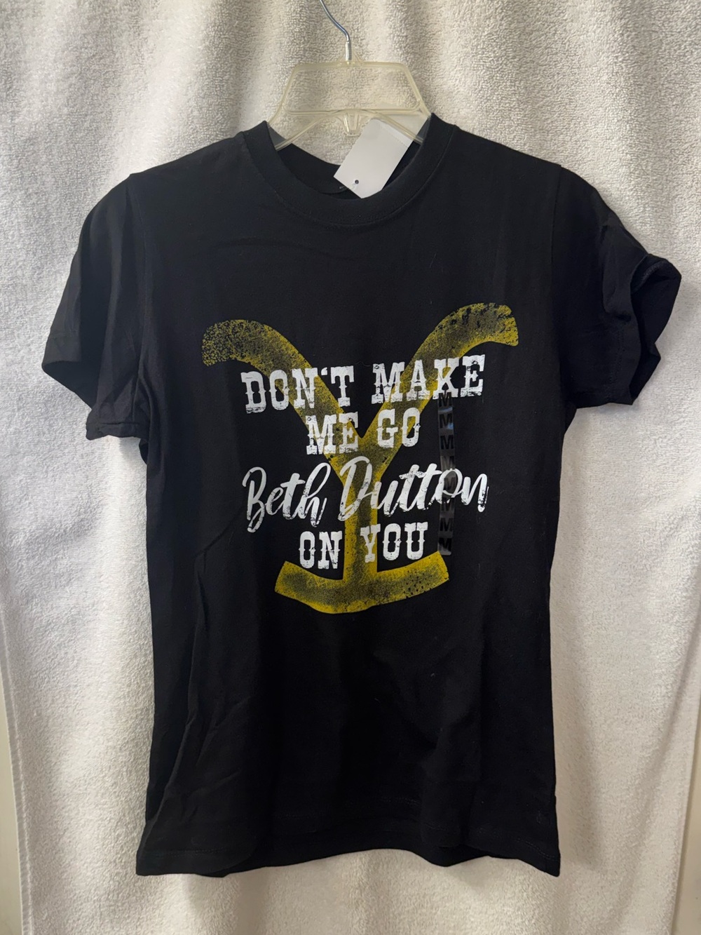 New Yellowstone Ranch Size L Black T-Shirt Don’t Make Go Beth Dutton On You TV